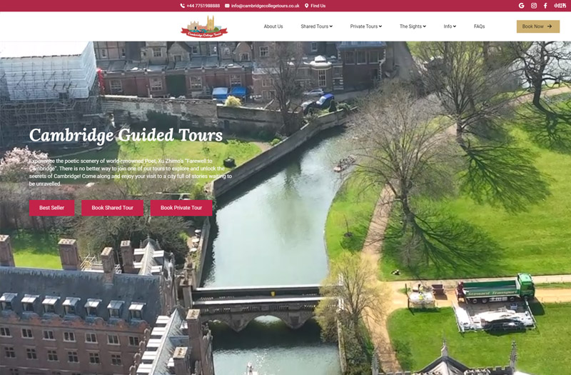 Cambridge College Tours, founded by a local student, offers expert-led walking and punting tours of Cambridge, UK. With a focus on authenticity, our knowledgeable local student and graduate guides provide unique tours of the city’s history and architecture. If you are looking for a traditional and relaxing way to explore the beautiful sights of Cambridge, look no further! Our Cambridge punting to...